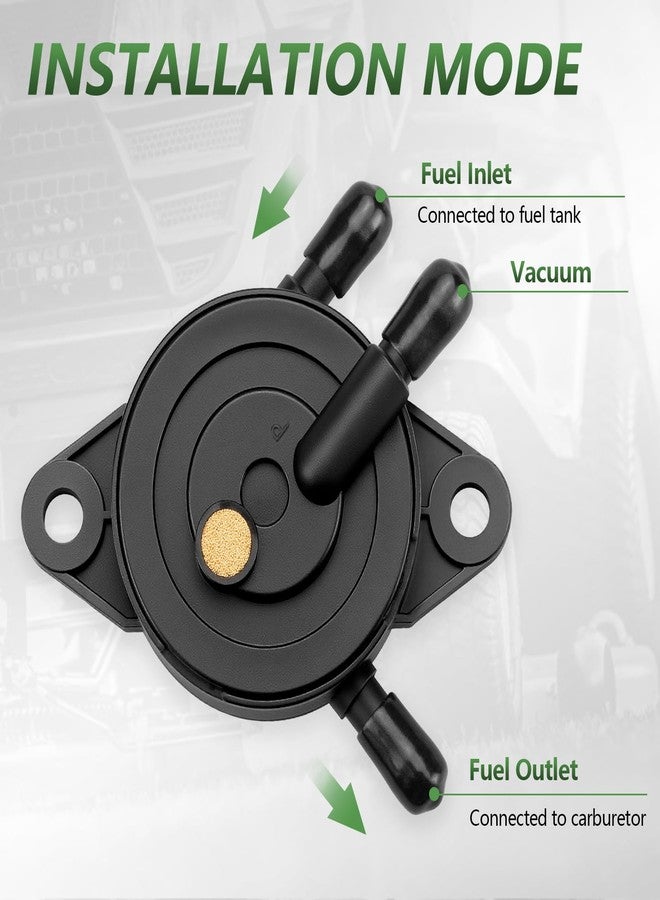 Tecreddy Fuel Pump Compatible with Kohler 17HP-25 HP Briggs and Stratton Small Engine, Vacuum Fuel Pump with Fuel Filter Compatible with John Deere Cub Cadet Lawn Mower Tractor - Image 4